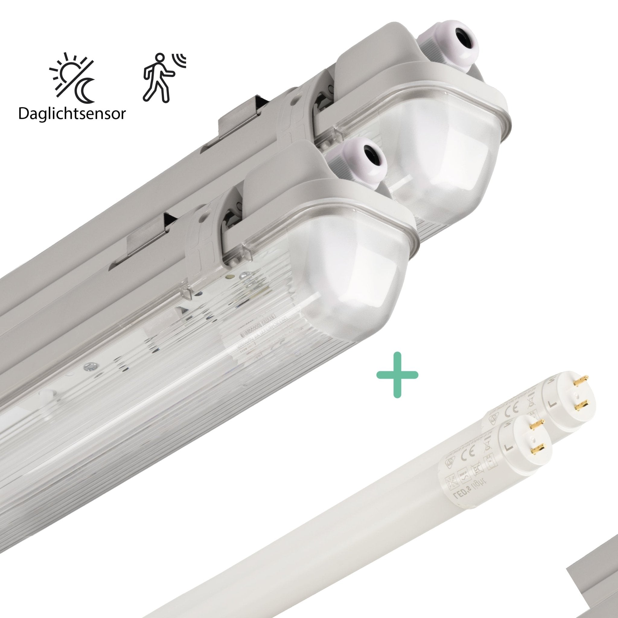 2 PACK - LED's Light LED TL verlichting met sensor 60 cm - Bewegingssensor en nachtsensor - Waterdicht - 1100 lm LED.nl
