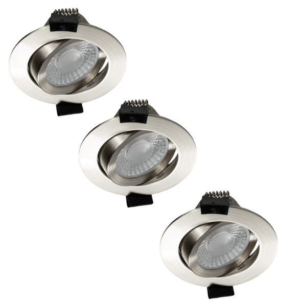 LED's Light PRO Downlight Einbaustrahler Ø 68mm - Schwenkbar - Spritzwassergeschützt - Dim to Warm - Silber - lidstore.shop