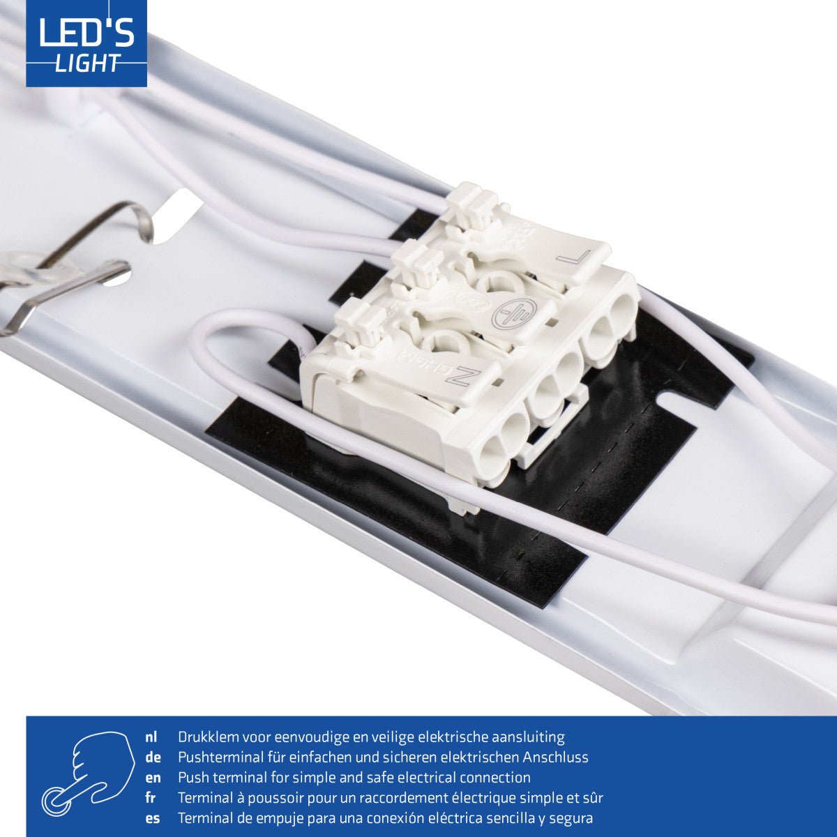 4 PACK - LED's Light Complete LED TL lamp met LED buis 60 cm - Binnen en buiten - 1100 lm - 1x6W - 185lm/w - Energielabel B LED.nl