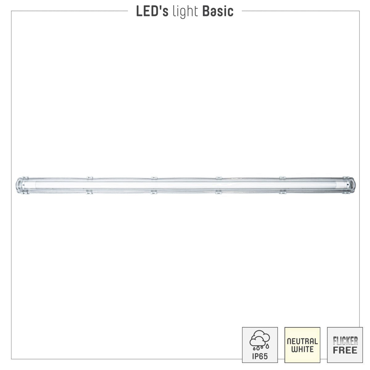 2 PACK - LED's Light Proventa TL Armatuur LED compleet 120 cm - Armatuur met LED Buis - Waterdicht - 2160lm TL verlichting LED.nl