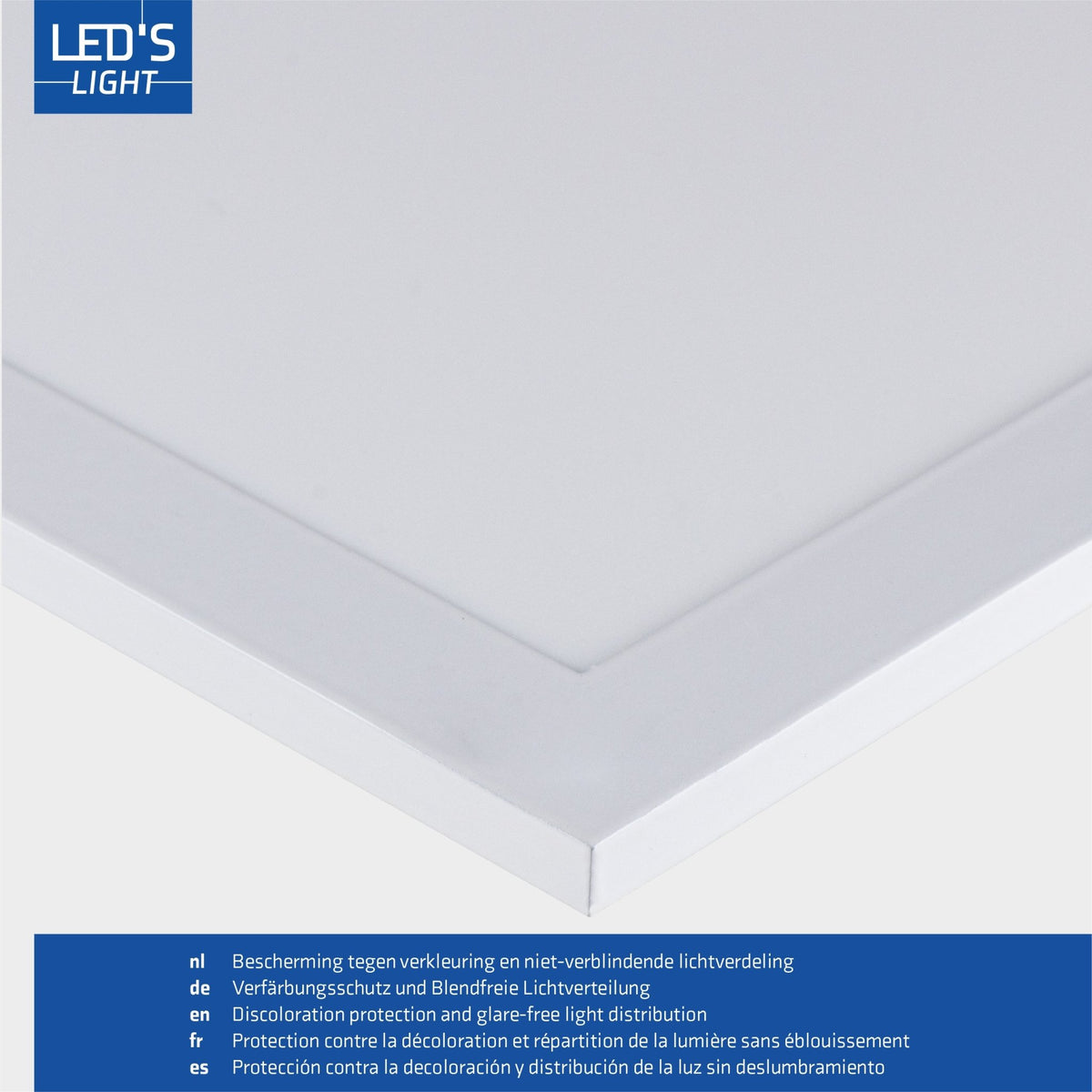 4er-PACK LED's Light LED-Panel quadratisch 595 x 595 mm – Komplettes Universalpanel mit Treiber – 40 W – 4 Stück - lidstore.shop