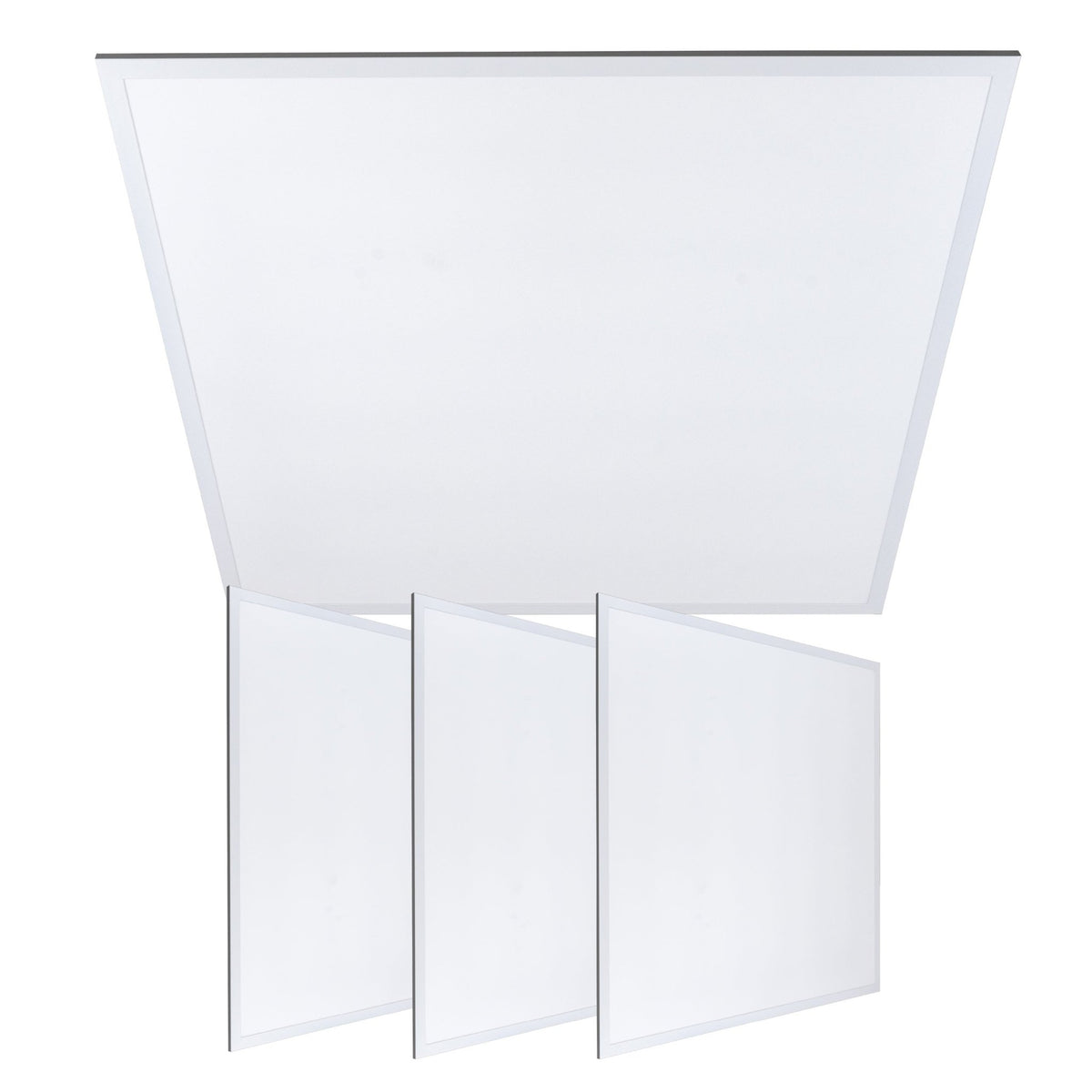 4er-PACK LED's Light LED-Panel quadratisch 595 x 595 mm – Komplettes Universalpanel mit Treiber – 40 W – 4 Stück - lidstore.shop