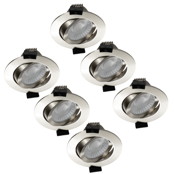 LED's Light PRO Downlight Einbaustrahler Ø 68mm - Schwenkbar - Spritzwassergeschützt - Dim to Warm - Silber - lidstore.shop