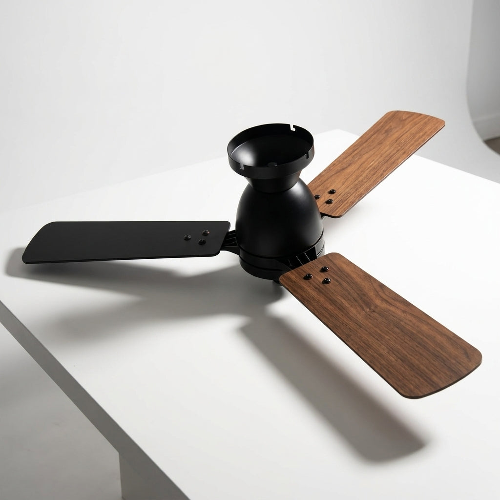LED's Light Plafondventilator met lamp 106cm 2in1 Hout/Zwart 53W 2200lm 1800K/4000K