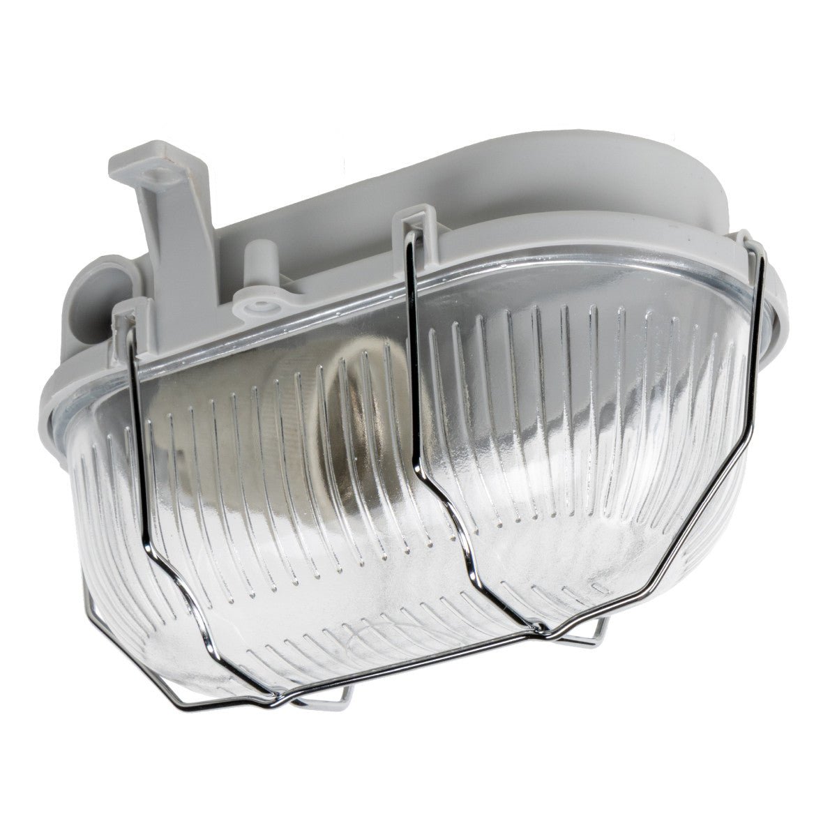 Buitenlamp Wandarmatuur Bulkhead IP44 – Grijs – Zonder Lichtbron – E27 Buitenlampen LED.nl