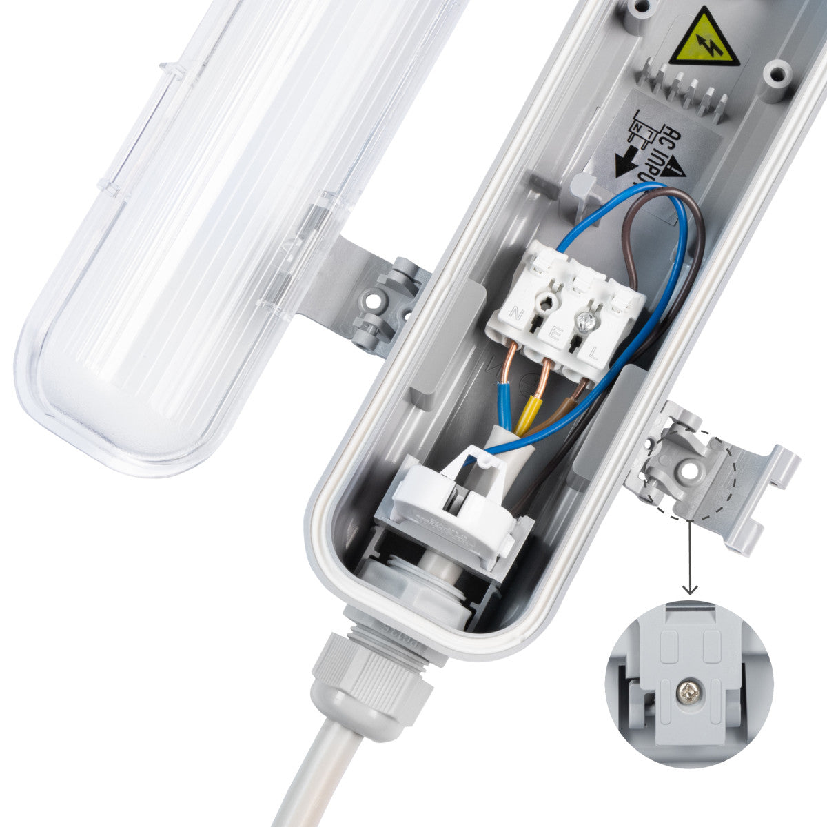 LED's Light LED TL armatuur 120 cm compleet met LED TL buis - 2160lm - 4000K - IP65 TL verlichting LED.nl