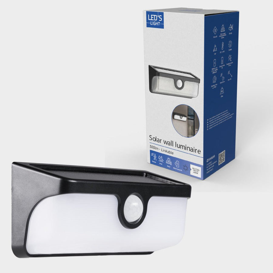 LED-Solar-Wandleuchte mit Bluetooth-Verbindung und Bewegungssensor - lidstore.shop