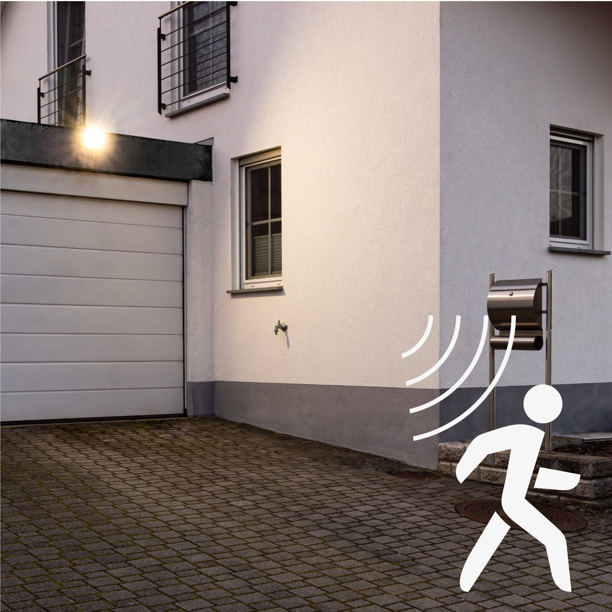 LED-Außenstrahler mit Bewegungsmelder, 4200 lm – für Innen und Außen – 30 W - lidstore.shop