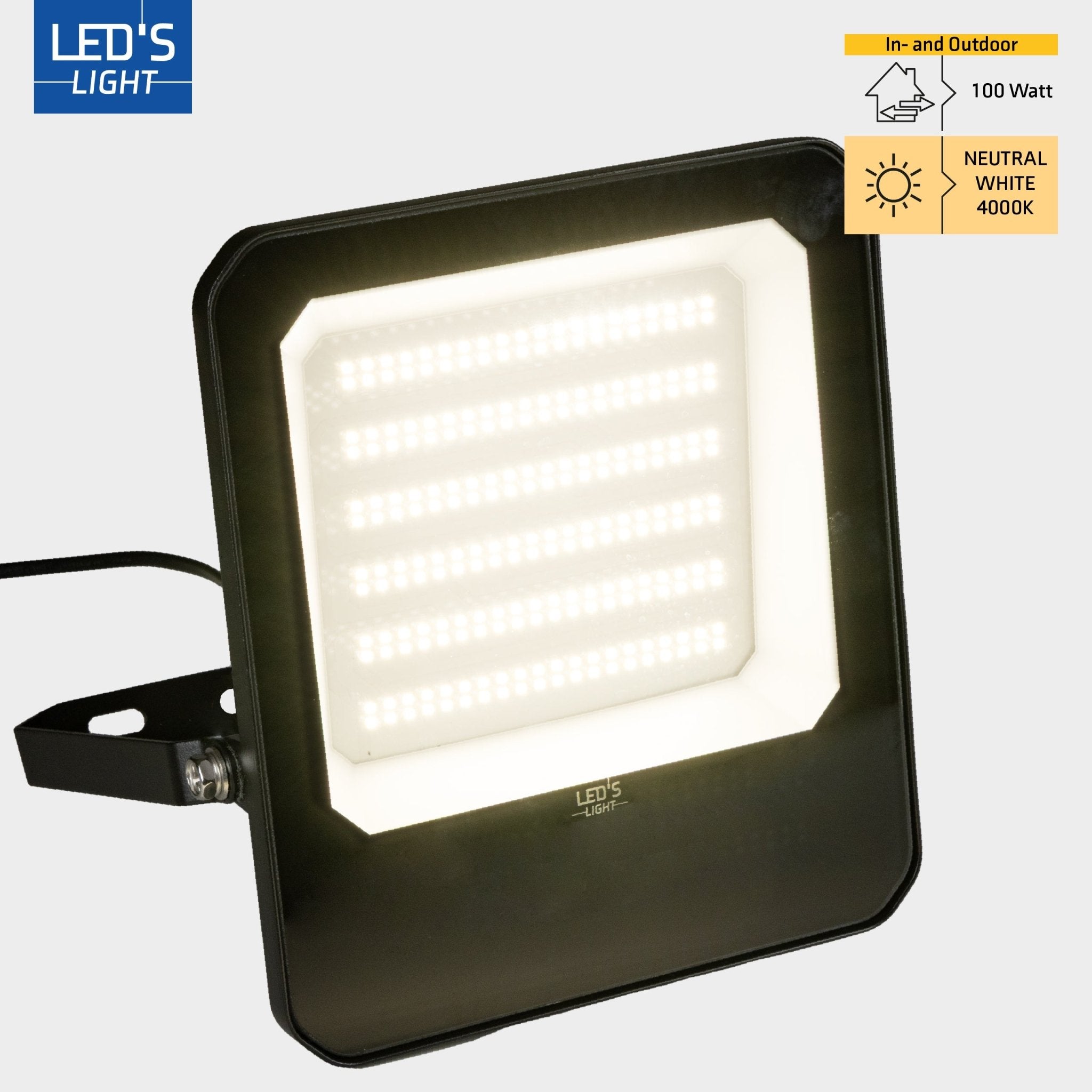 LED's Light Buitenlamp schijnwerper floodlight 14000lm - voor binnen en buiten - 100W Schijnwerpers LED.nl