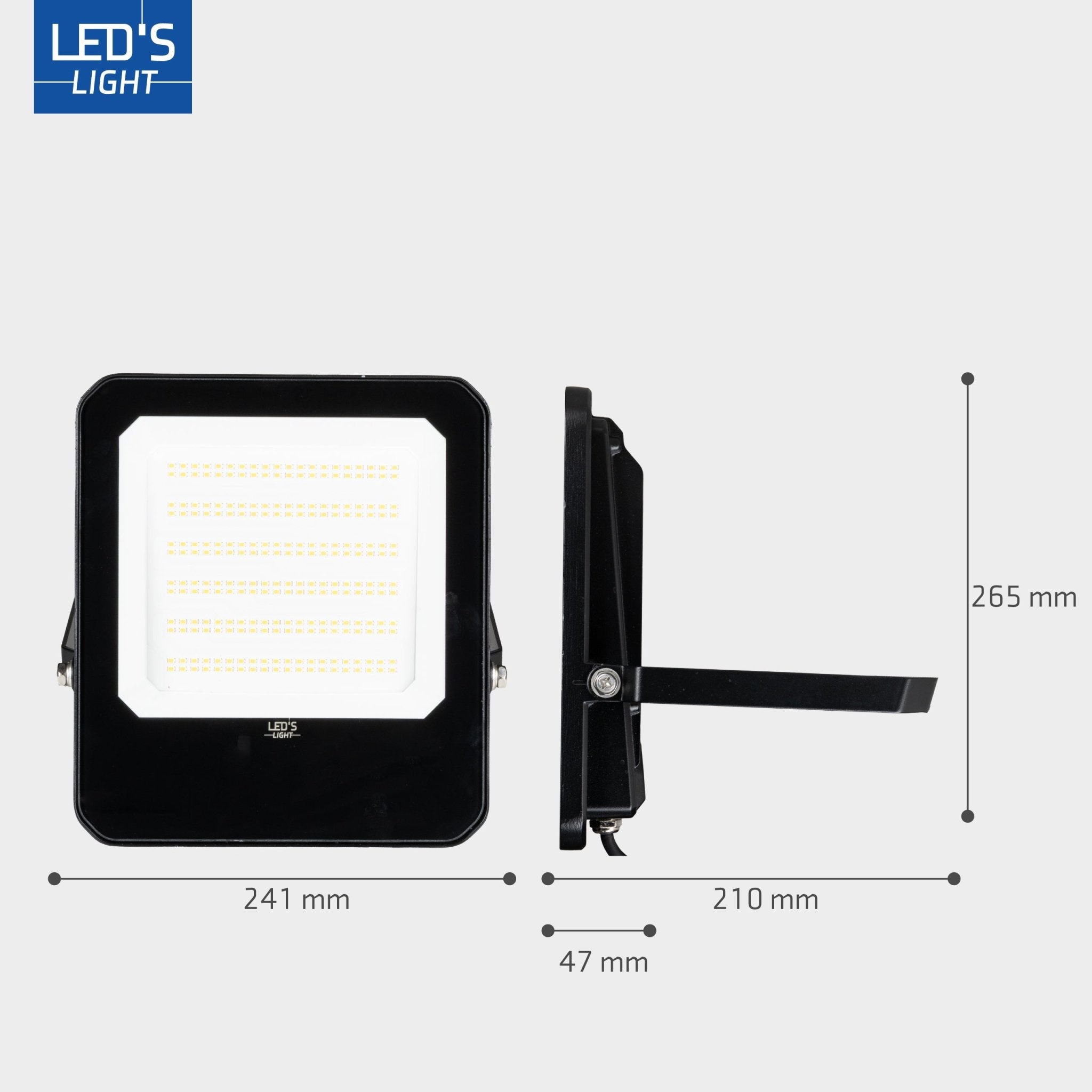 LED's Light Buitenlamp schijnwerper floodlight 14000lm - voor binnen en buiten - 100W Schijnwerpers LED.nl