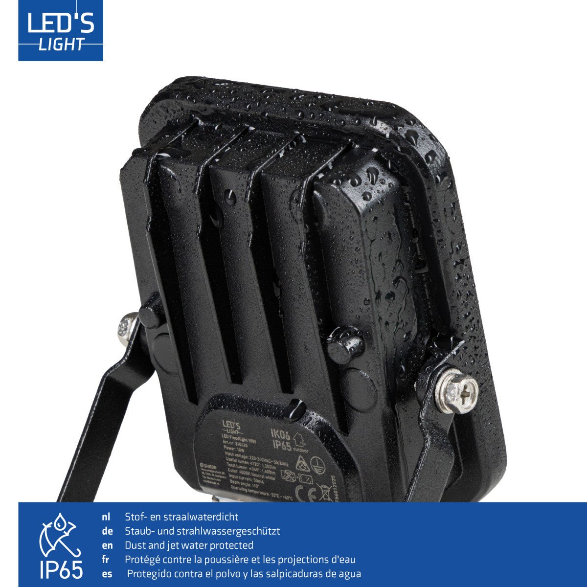 LED's Light Buitenlamp schijnwerper 2800 - voor binnen en buiten - 20W Schijnwerpers LED.nl