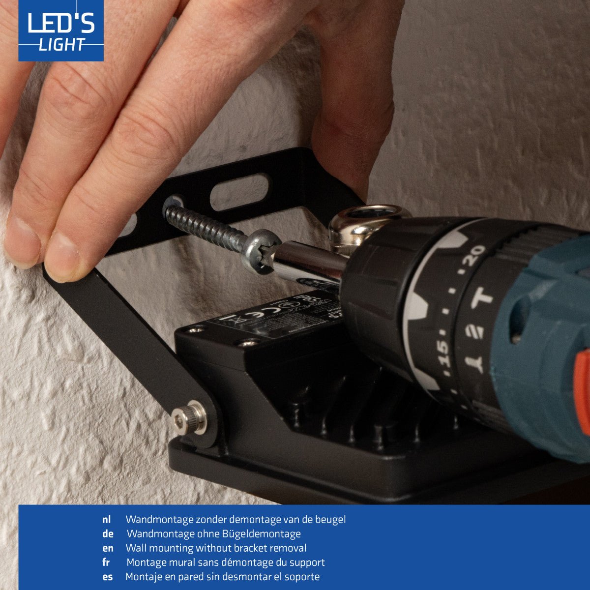 LED's Light Buitenlamp schijnwerper 2800 - voor binnen en buiten - 20W Schijnwerpers LED.nl