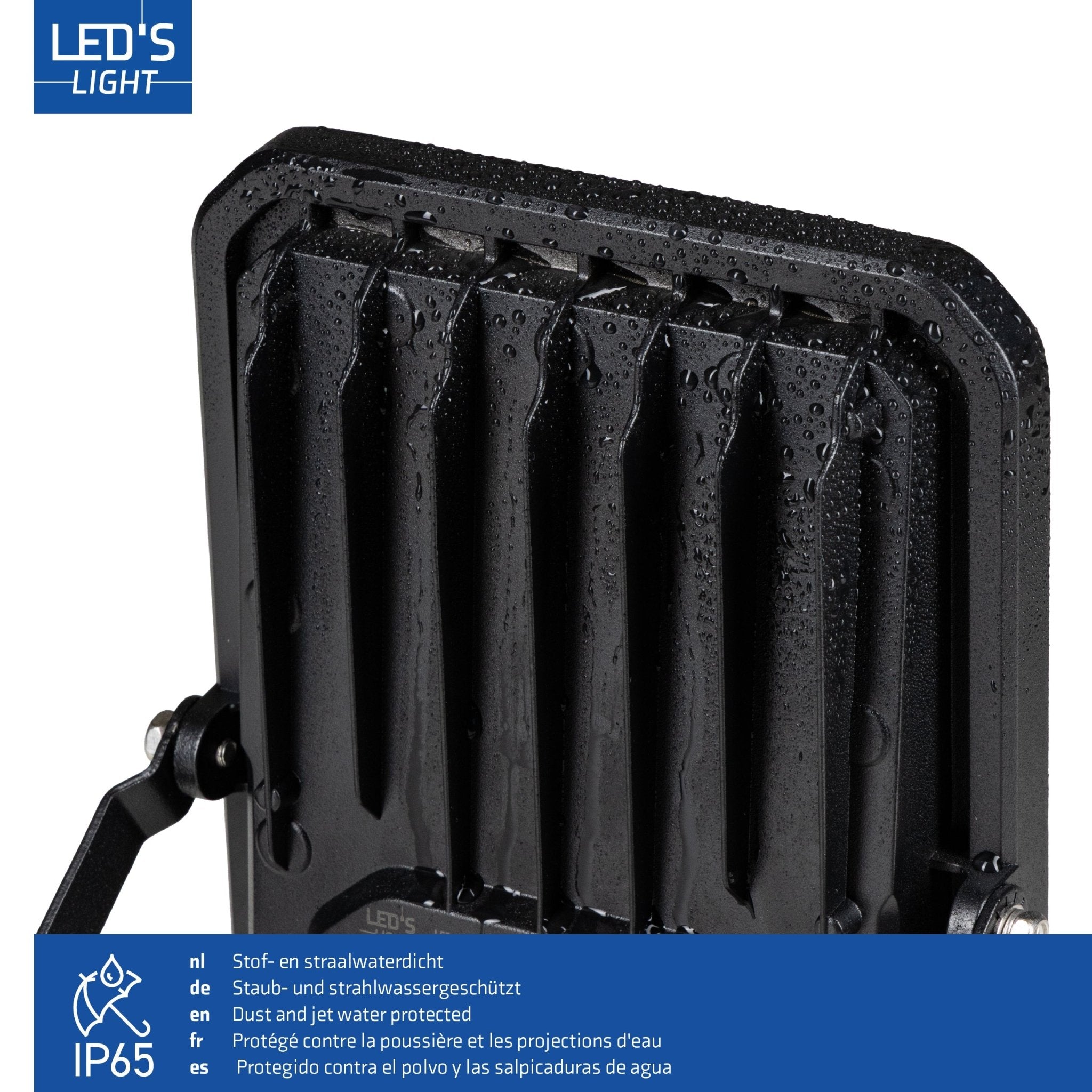 LED's Light Buitenlamp schijnwerper floodlight 7000lm - voor binnen en buiten - 50W Schijnwerpers LED.nl