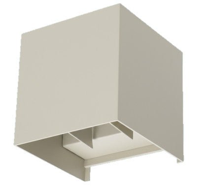 LED's Light Deco Buitenlamp met Lichtbron - Wandarmatuur - 450lm 2700K - Taupe - IP65 Wandlampen LED.nl