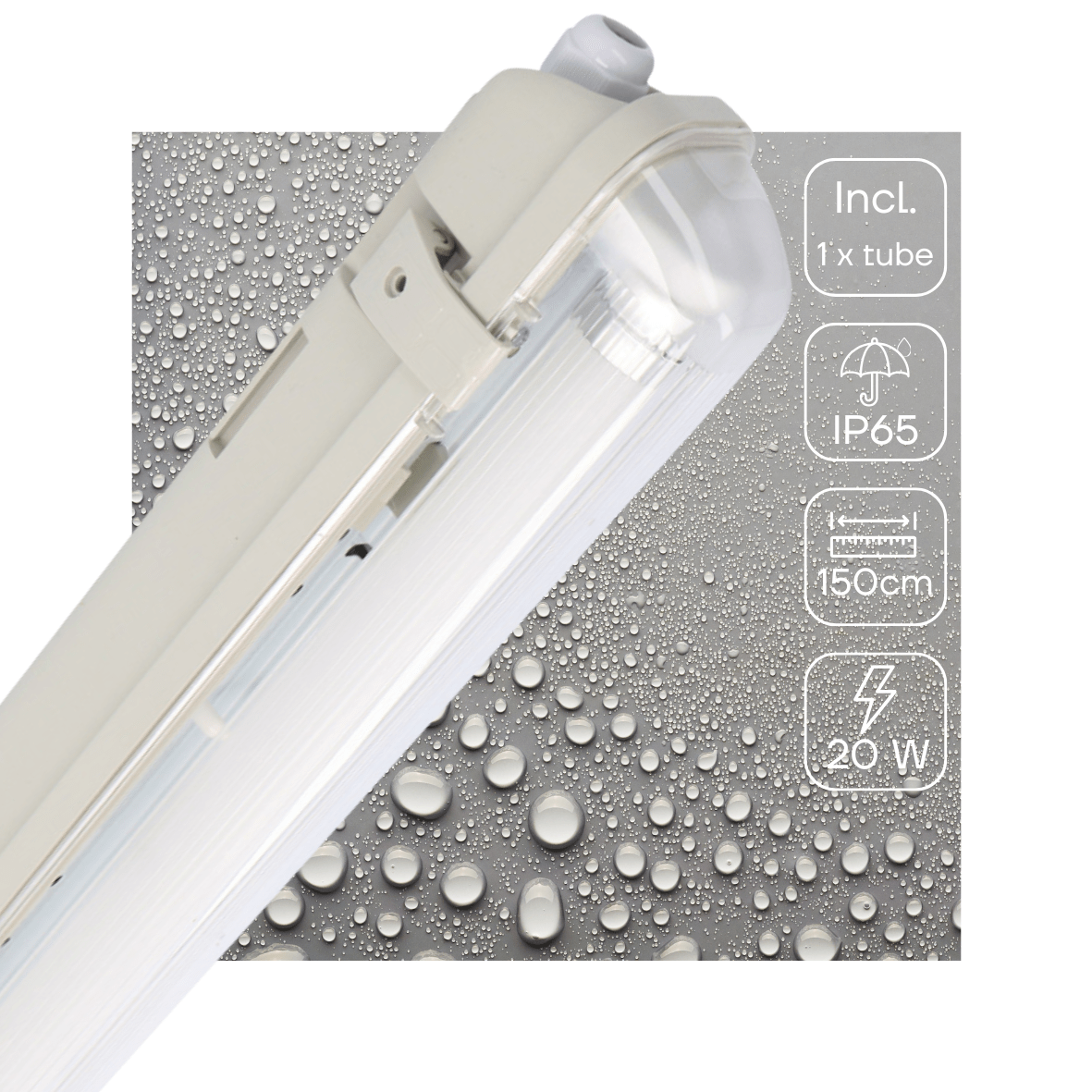 LED's Light LED TL lamp met sensor 150 cm - Bewegingssensor en nachtsensor - Waterdicht - 3100 lm TL verlichting LED.nl