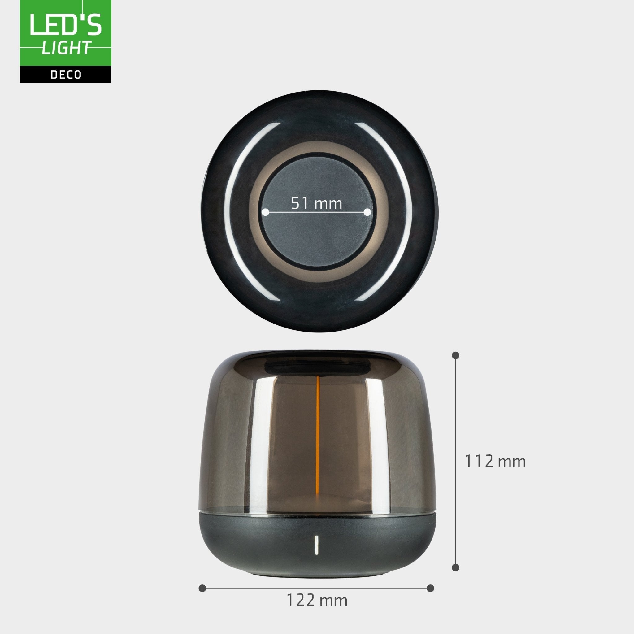 LED's Light Oplaadbare tafellamp op accu - lichtspiraal - Binnen & Buiten - RGBW Tafellampenen LED.nl