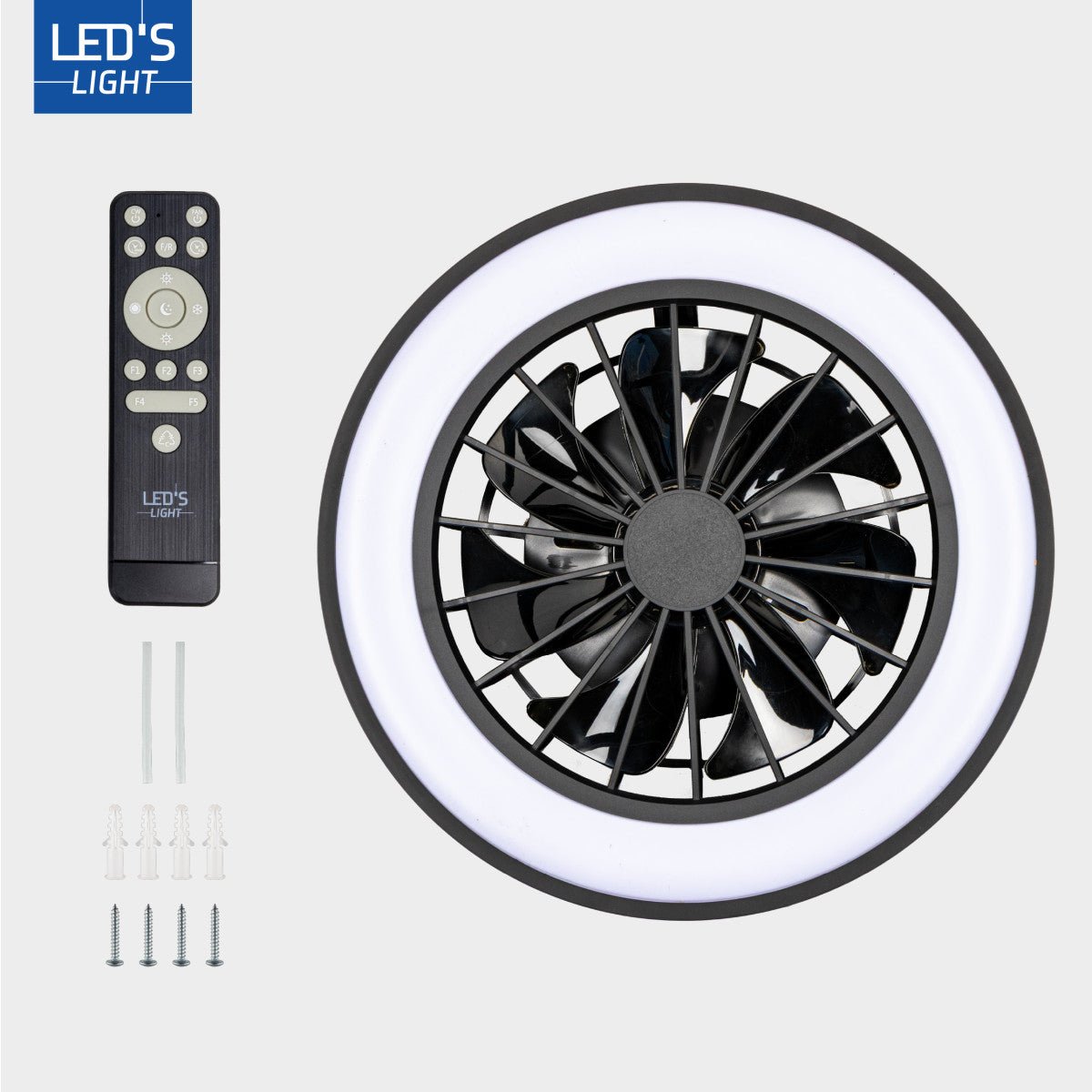 LED's Light Plafondlamp met ventilator - 39W 3300lm 2700K/6500K Plafondventilatoren LED.nl