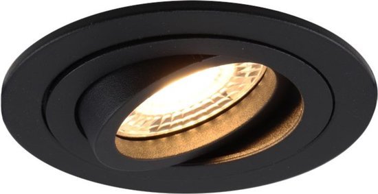 LED's Light PRO downlight inbouwspot Ø 68mm - Kantelbaar - Spatwaterdicht - Dim to Warm - Zwart Inbouwspots LED.nl
