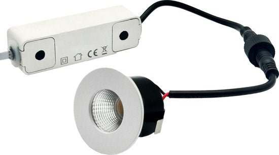6 PACK - LED's Light PRO mini inbouwspot 3 cm - Voor overkapping, veranda's en inbouwplafonds - Dimbaar - 3 Kleuren plaatjes Inbouwspots LED.nl