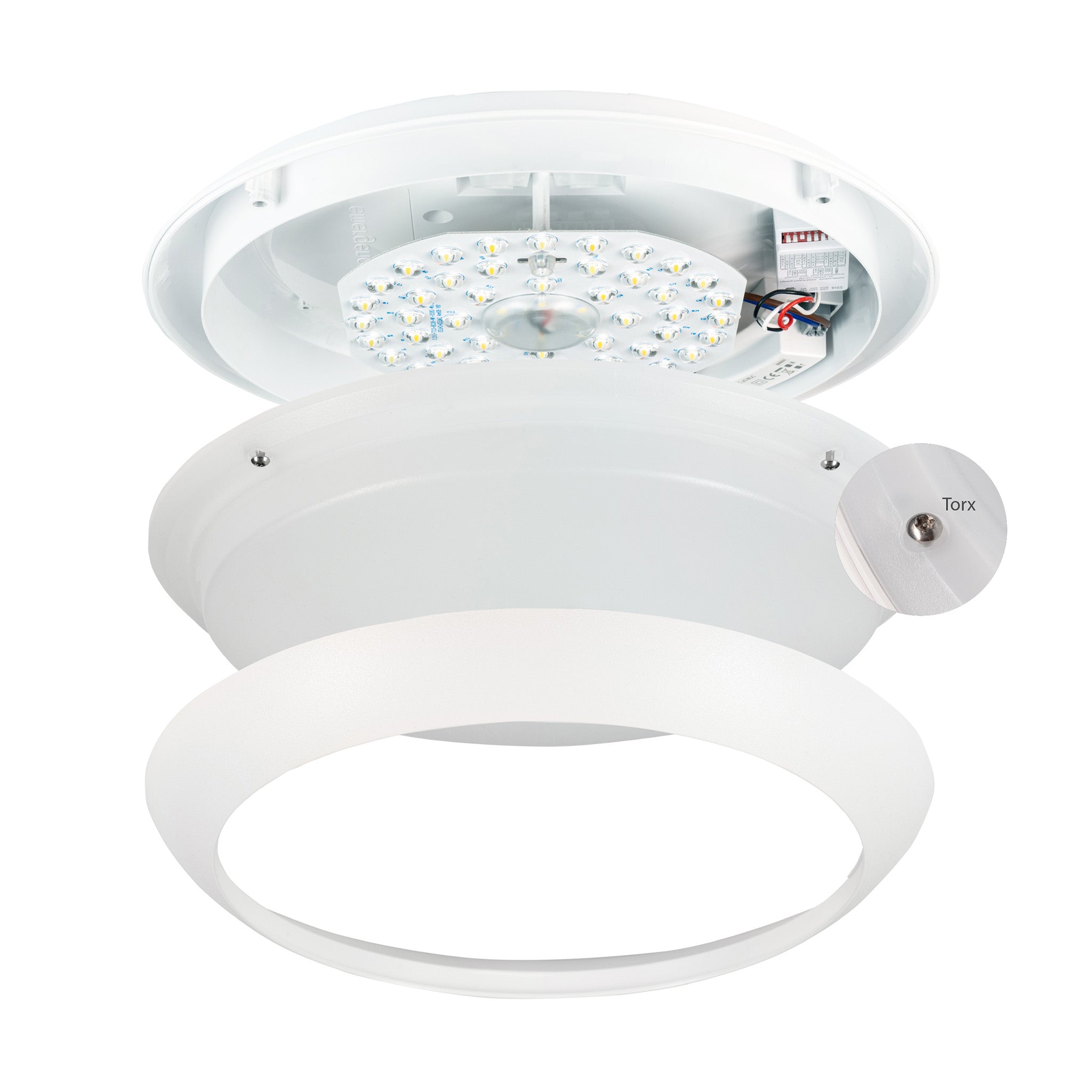 LED's Light Pro Plafondlamp 2050 met sensor - Lichtkleur en lichtsterkte dimbaar - Waterdicht - Ø 30 cm Plafondlampen Led.nl