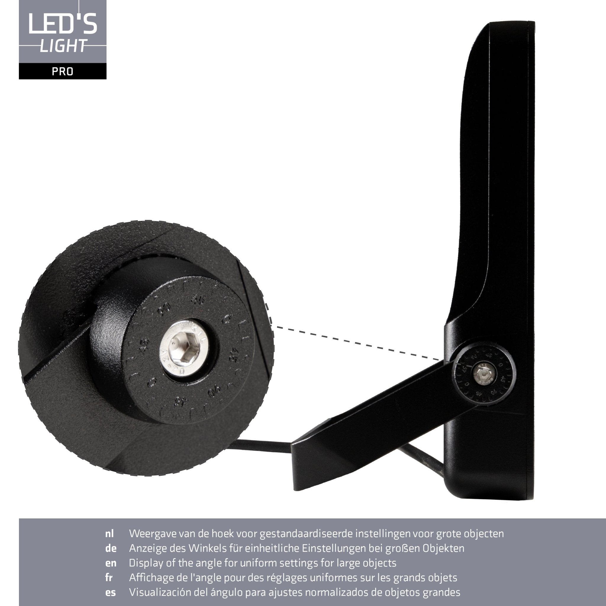 LED's Light Pro Premium Floodlight 12750lm - CCT schakelbaar - Powerselect - 6 lichtstanden - Water en roestbestendig - 100W Schijnwerpers LED.nl