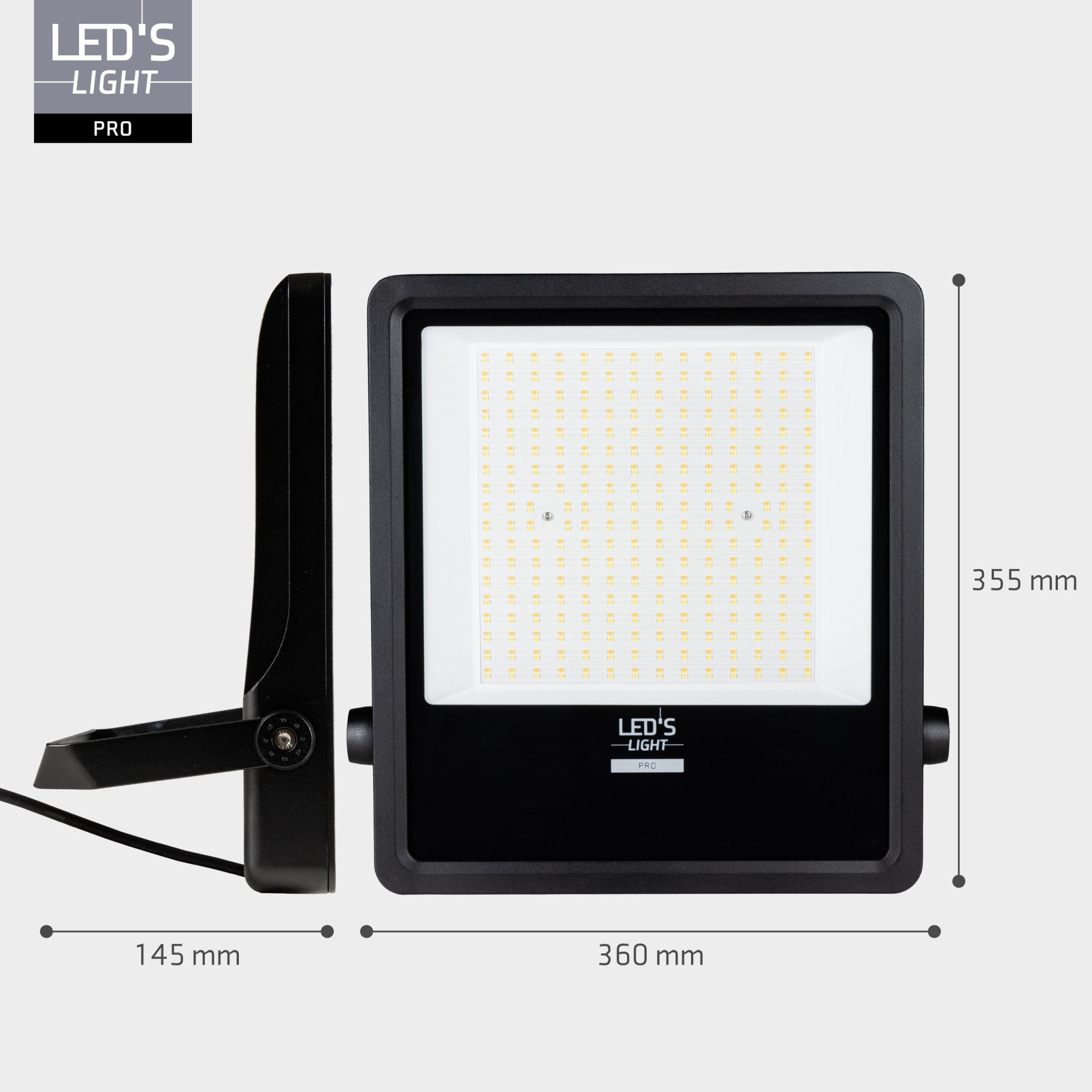 LED's Light Pro Premium Schijnwerper 25500lm - CCT - Powerselect - 6 lichtstanden - Water en roestbestendig - 200W Schijnwerpers LED.nl
