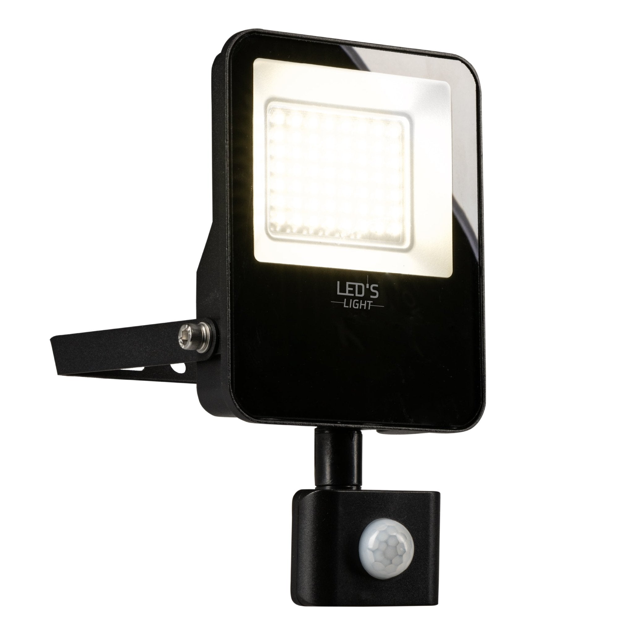 LED's Light Schijnwerper met Bewegingssensor 3600 - Waterdicht & Kantelbaar - 30W Schijnwerpers LED.nl