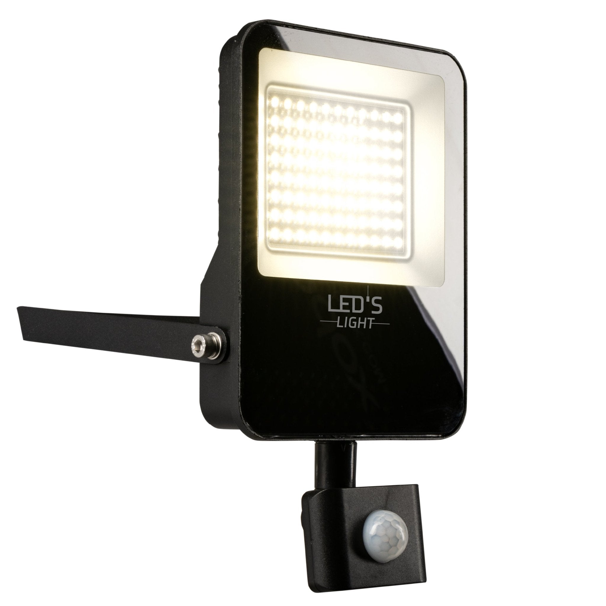 LED's Light Schijnwerper met Bewegingssensor 6000 - Waterdicht & Kantelbaar - 50W Schijnwerpers LED.nl