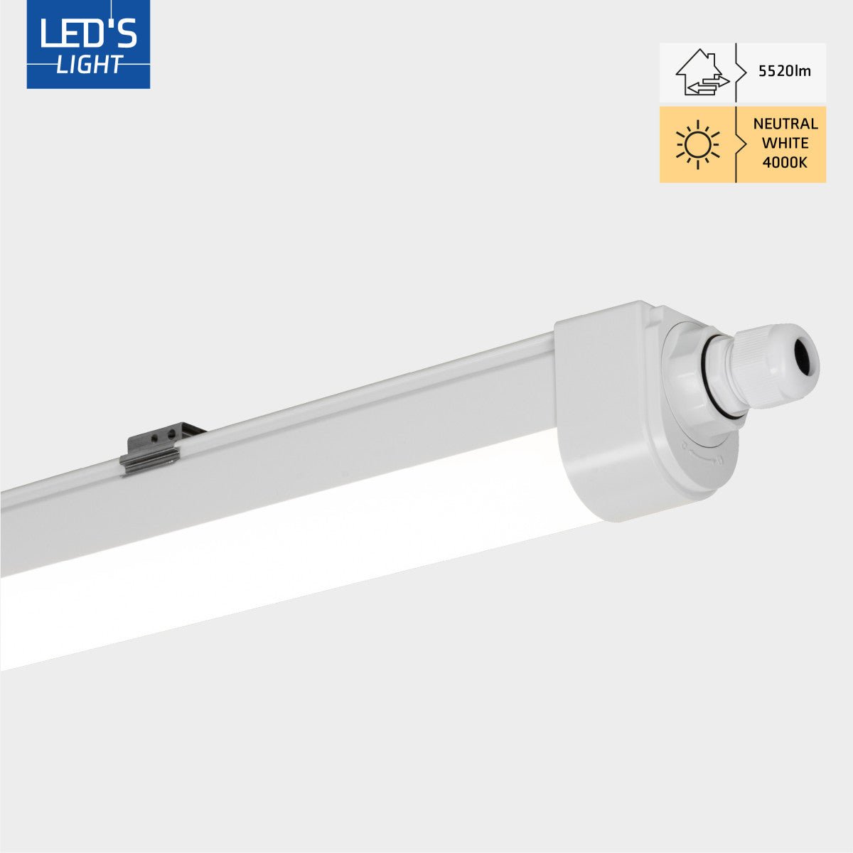 4 PACK - LED's Light TL armatuur met Strip - Koppelbaar - 46W 150cm 5520lm 4000K LED.nl