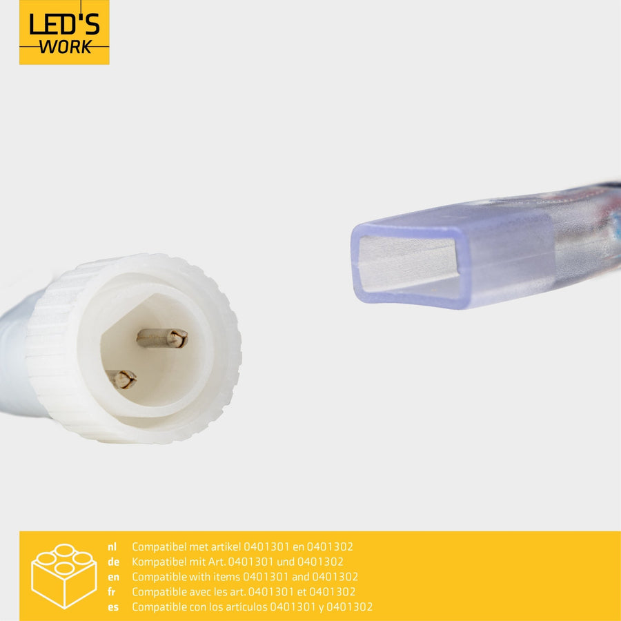 LED's Arbeitszubehör-Set für LED-Streifen-Baubeleuchtung - Verbinder, Kleber und Endkappen - lidstore.shop