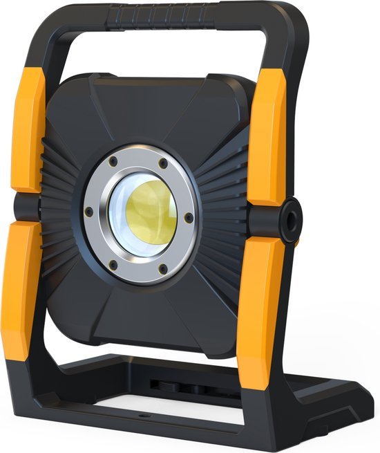 LED's Work 18V Acculamp Werklamp - Incl Adapters - LED Werklamp 5000lm – Klasse 3 • IP54 • IK08 • Dimbaar • Compatibel met Makita, Bosch, DeWalt & Metabo Bouwlampen LED.nl