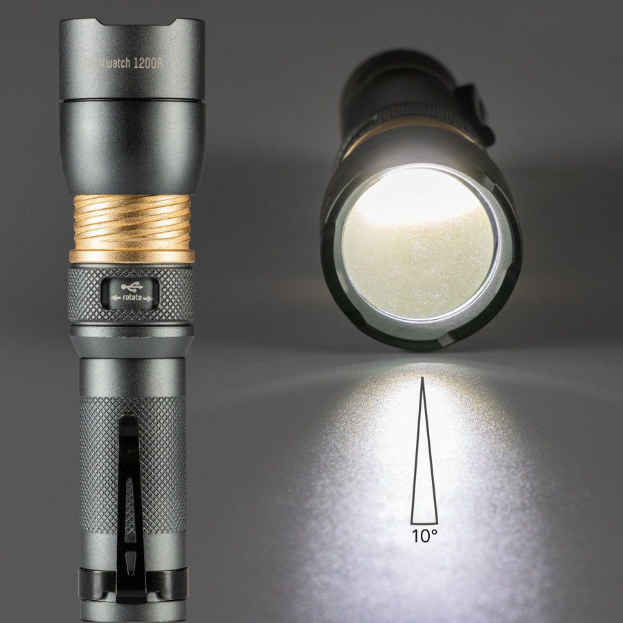 LED's Work Rechargeable LED Flashlight - 1200 Lumen - IPX7 Waterproof - With 3 Light Modes - LED.nl