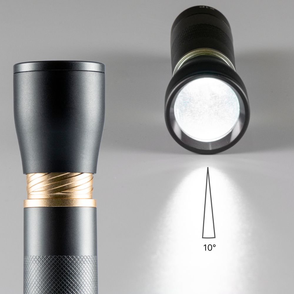 LED's Work Zaklamp op Batterijen (3x AAA) - 450 lumen - IPX4 Spatwaterdicht - Dimbaar in 3 standen LED.nl