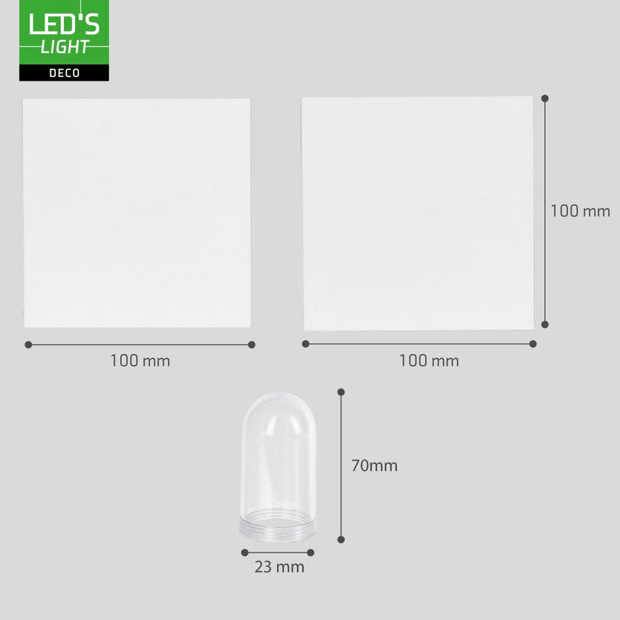 Lumo Cube Weiß – Wandleuchte ohne Leuchtmittel – ohne 1xG9 – IP65 - lidstore.shop