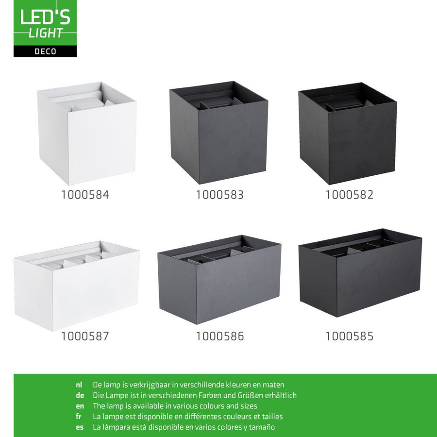 Lumo Cube Weiß – Wandleuchte ohne Leuchtmittel – ohne 1xG9 – IP65 - lidstore.shop