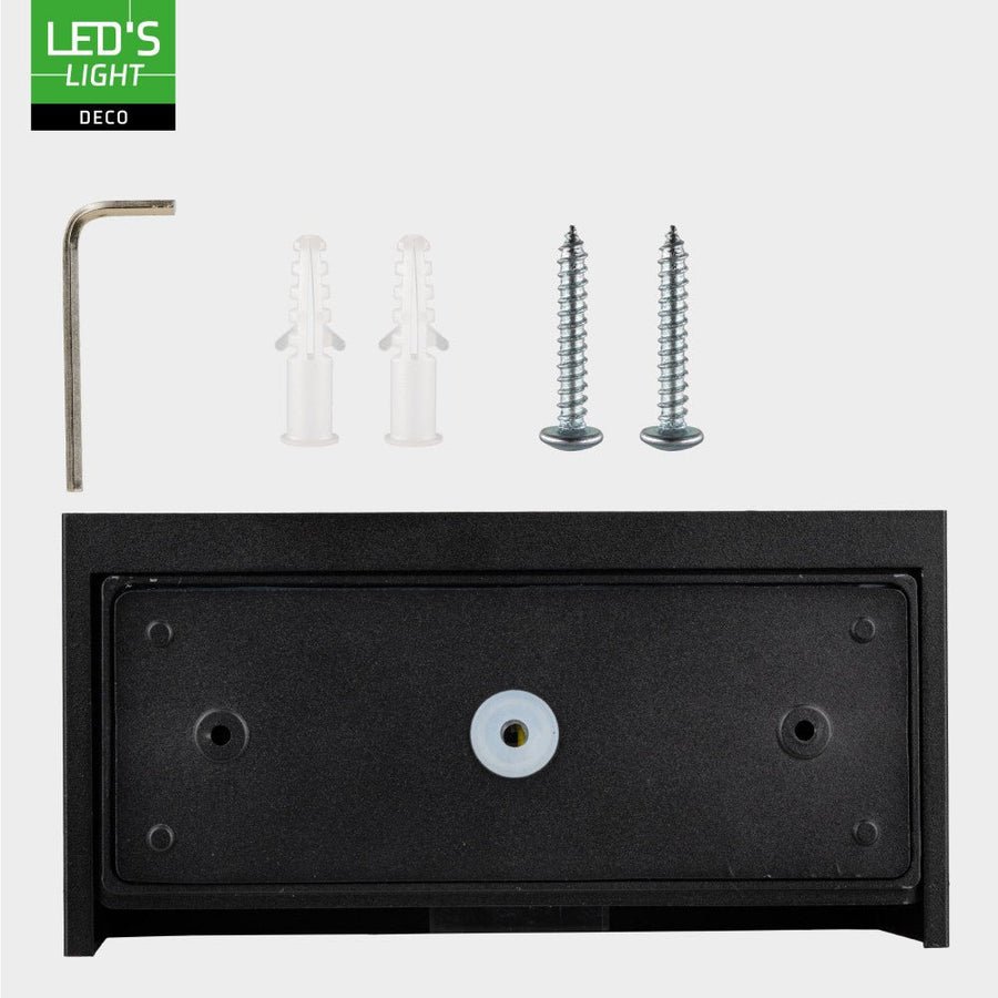 Lumo Recta Black – Wandleuchte ohne Leuchtmittel – ohne 2xG9 – IP65 - lidstore.shop