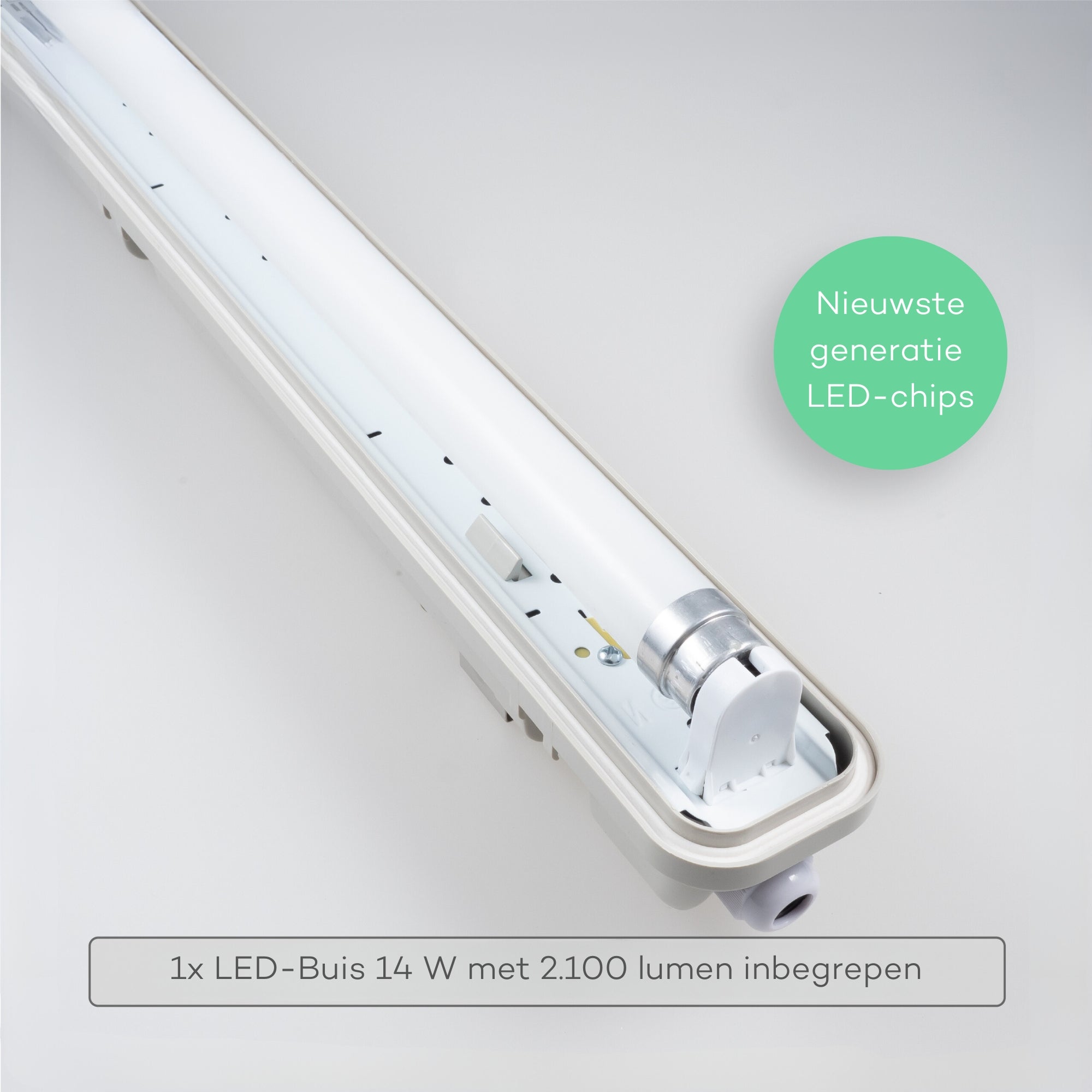 Proventa LED TL armatuur met lamp 120 cm - Koud wit licht 6500 K - Waterdicht - Complete set TL verlichting LED.nl