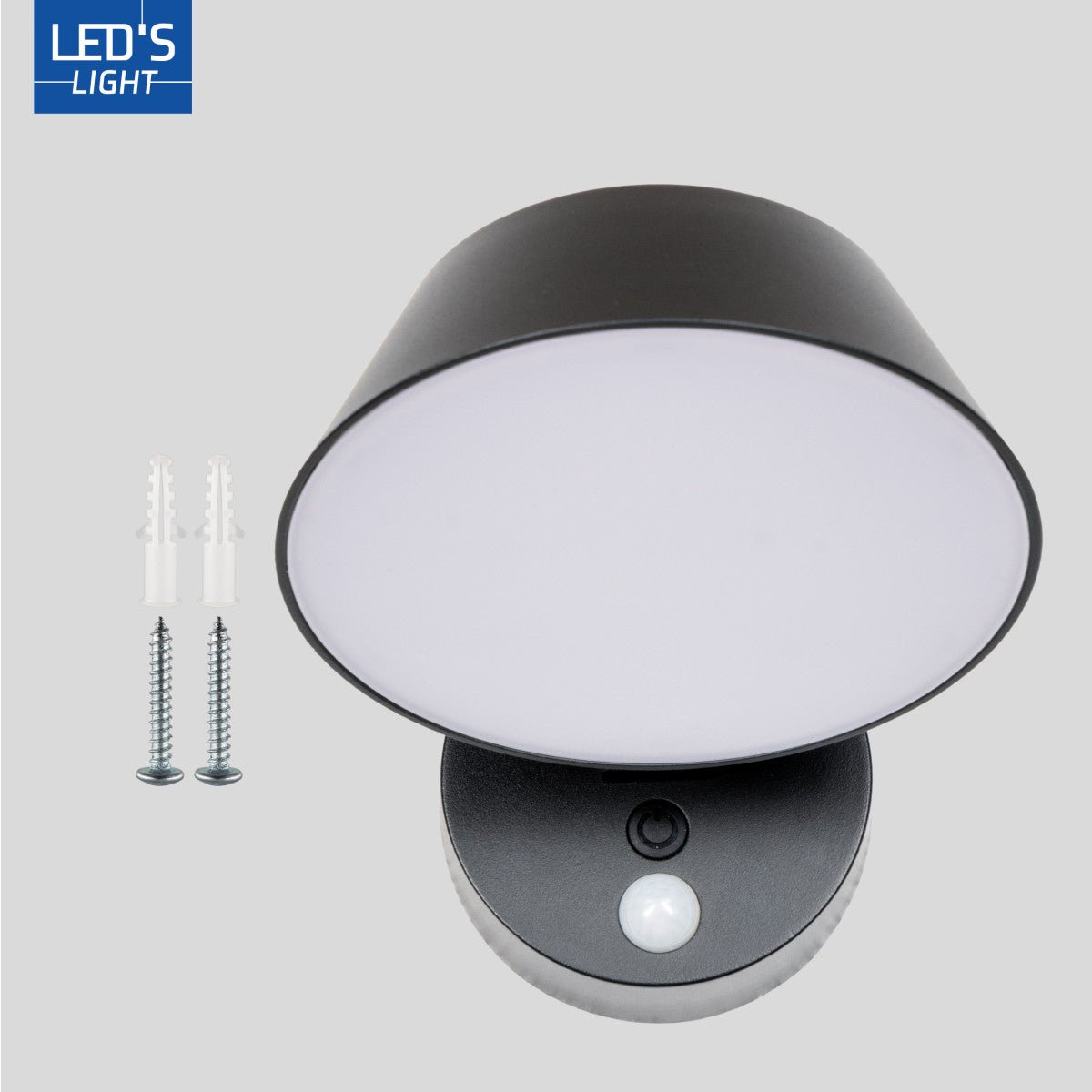 Solar Wandlamp Buitenlamp met Bewegingssensor - 350lm - 4000K - Zwart - IP54 - Sensor LED.nl