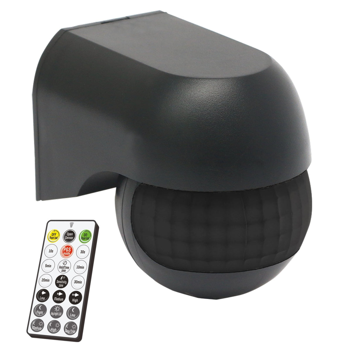 LED's Light 2-in-1 Bewegungsmelder mit Fernbedienung - Erkennt Dämmerung und Bewegung - Schwarz - lidstore.shop