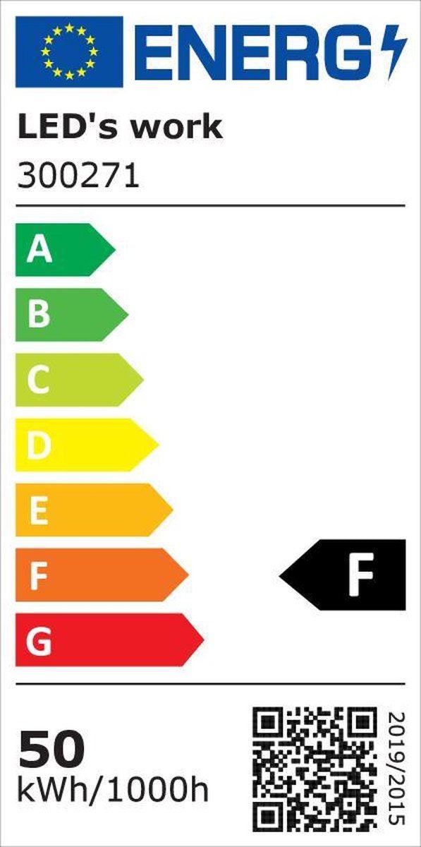 LED's Work Professionele LED Bouwlamp 4500 - Rough Service Tested - 5 meter snoer - 50W - IP65 Bouwlampen LED.nl