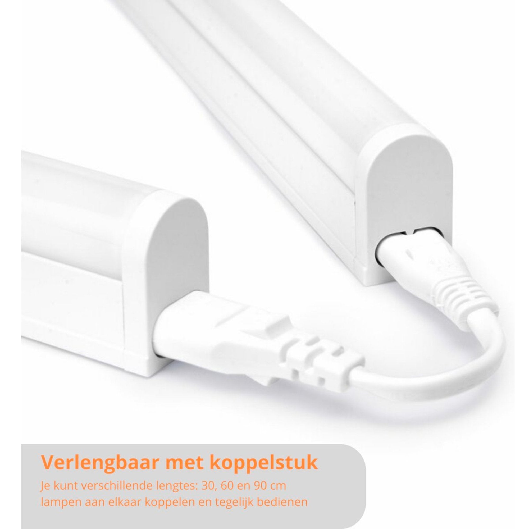 Complete LED Onderbouwverlichting 60 cm - Met koppelstuk en voeding - 4000K LED.nl