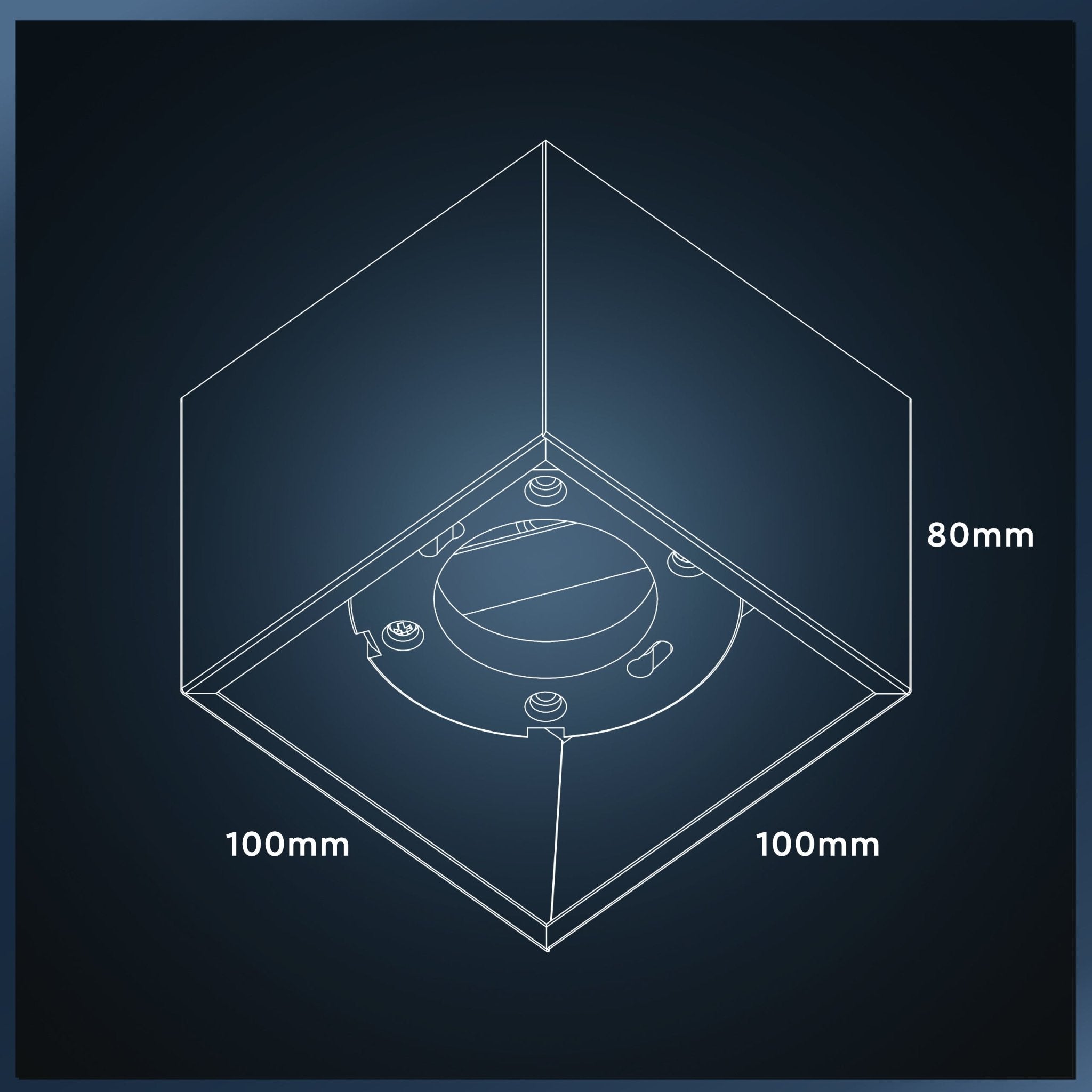LED's Light Cube LED Plafondlamp - 1 lichtpunt - Draaibaar licht - Staal - 10 x 8 cm - Wit Plafondlampen LED.nl