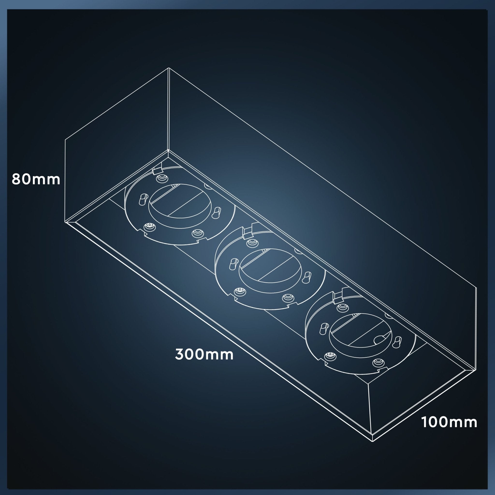 LED's Light Cube LED Plafondlamp - 3 lichtpunten - Draaibaar licht - Staal - 30 x 8 cm - Wit Plafondlampen LED.nl