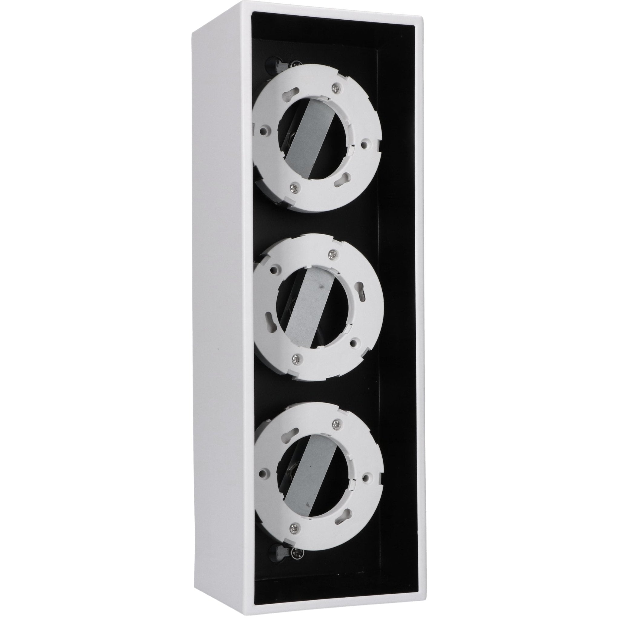 LED's Light Cube LED Plafondlamp - 3 lichtpunten - Draaibaar licht - Staal - 30 x 8 cm - Wit Plafondlampen LED.nl