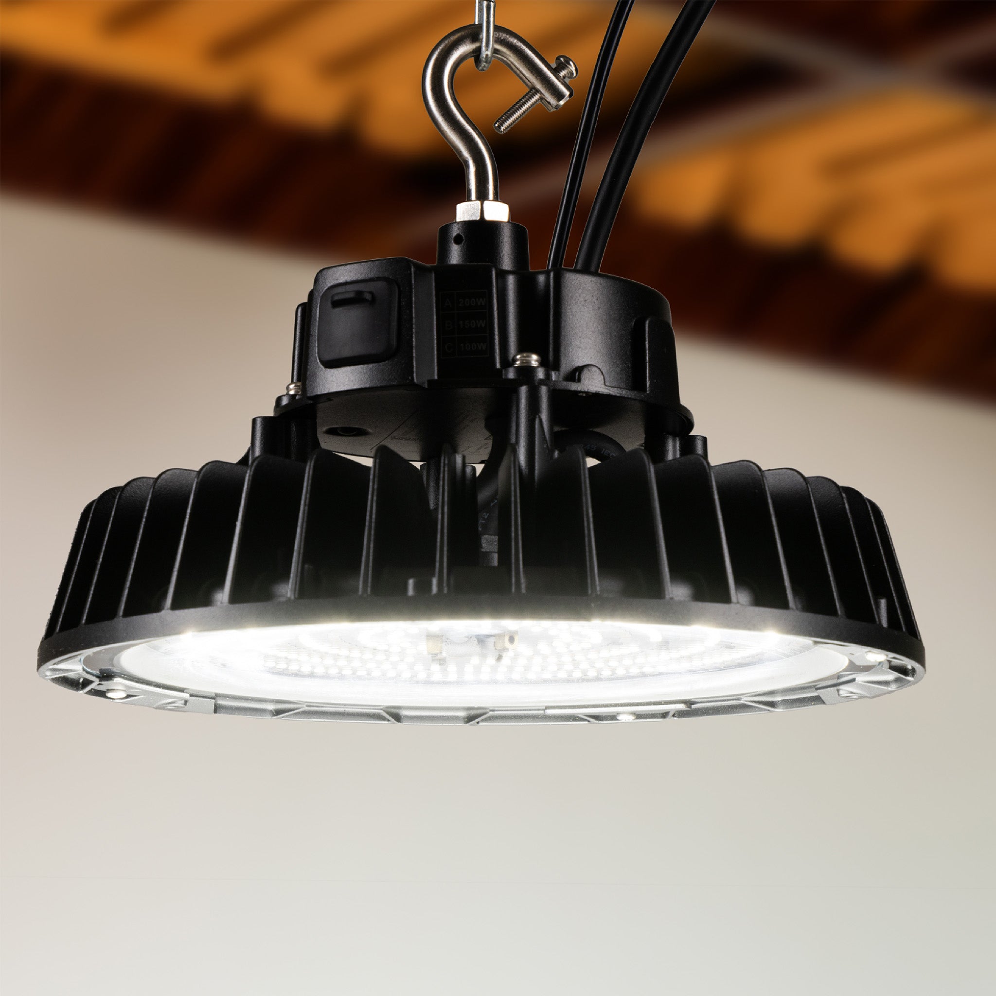 LED's Light pro High Bay - 200W 30000lm powerselect dimbaar CCT 3000K/4000K/5000K - Lumileds LED - Sosen Driver High bays LED.nl