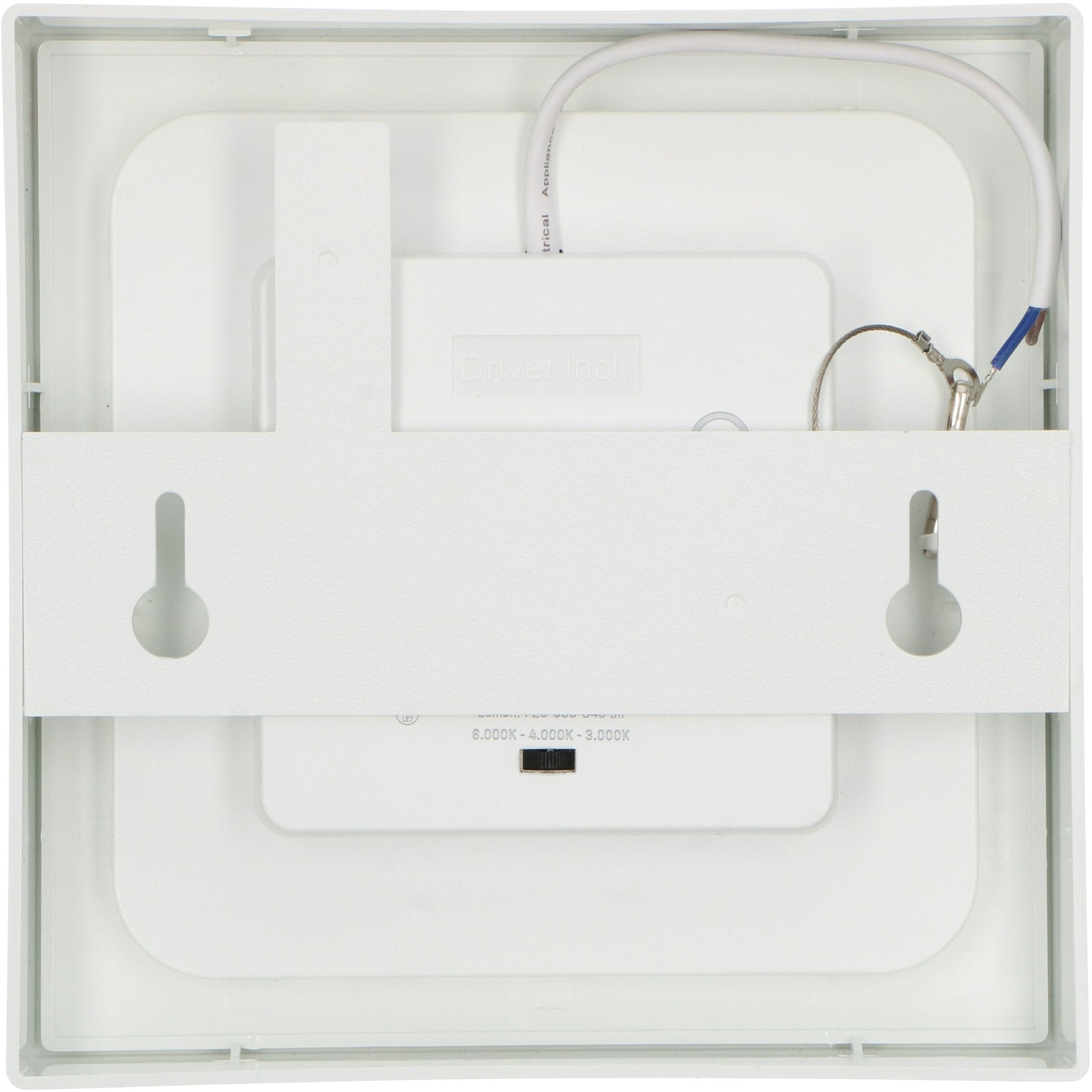 LED's Light LED Inbouwspot opbouwspot vierkant 15 cm - CCT - Dimbaar - Inbouw en opbouw - 1200 lm - Zaagmaat 147×147mm – Wit Plafondlampen LED.nl