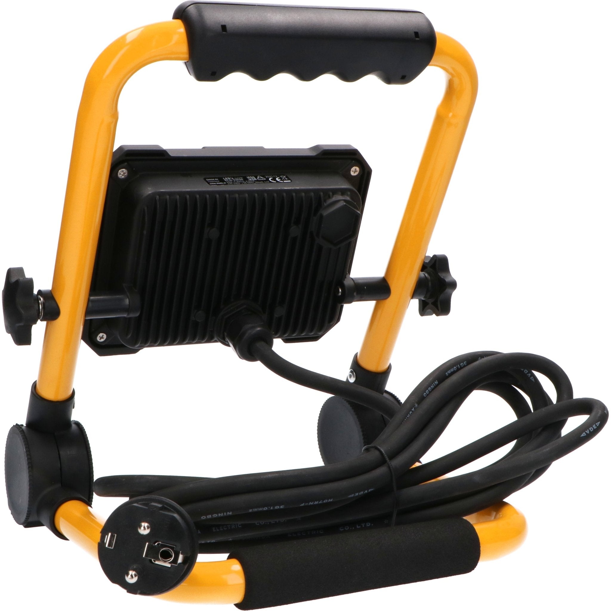 LED's Work Bouwlamp 3300 - Inklapbaar & Kantelbaar - 3 meter snoer - IP65 - 30W Bouwlampen LED.nl