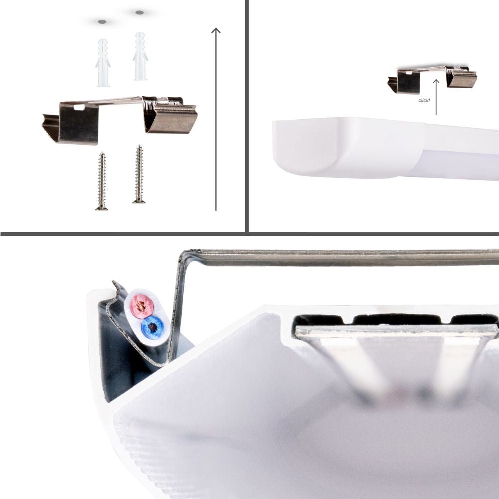 4 PACK - LED's Light LED TL lamp 60 cm voor binnen - Complete LED TL verlichting - 2330 lm TL verlichting LED.nl