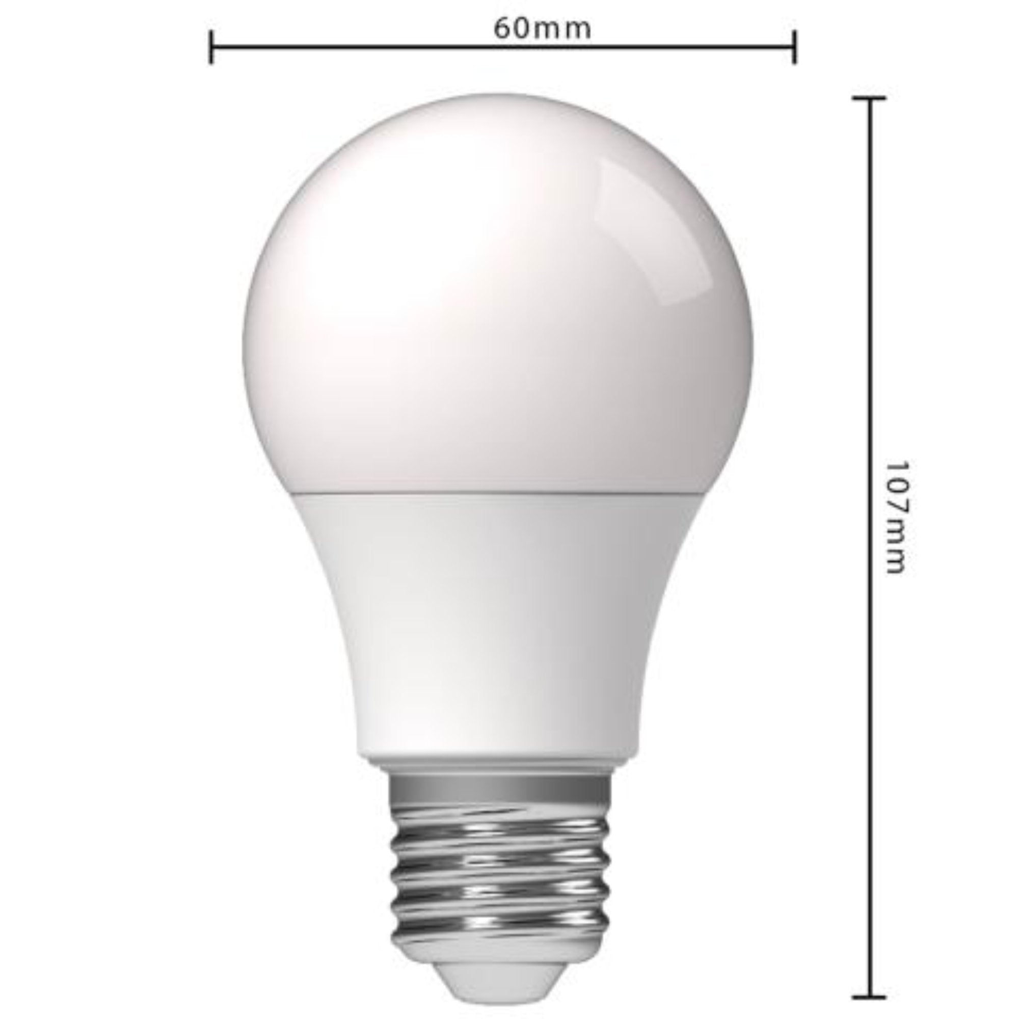 LED lampen met grote E27 fitting - Warm wit licht - 8W/60W - 3PACK Lichtbronnen LED.nl