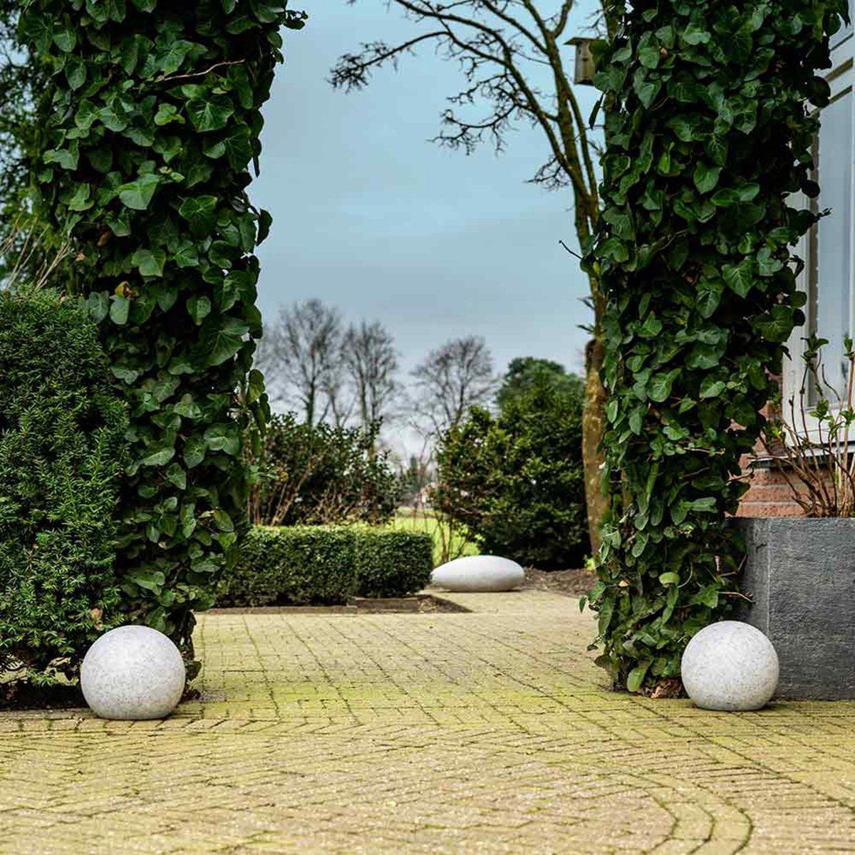 LED Padverlichting Steen 20 cm met sensor - Automatisch aan en uit - IP65 Waterdicht Buitenlampen LED.nl